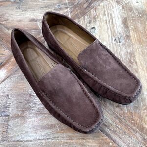 Cloudwalkers Women's Signature Brown Suede Loafers Slip On Shoes 8WW Extra Wide